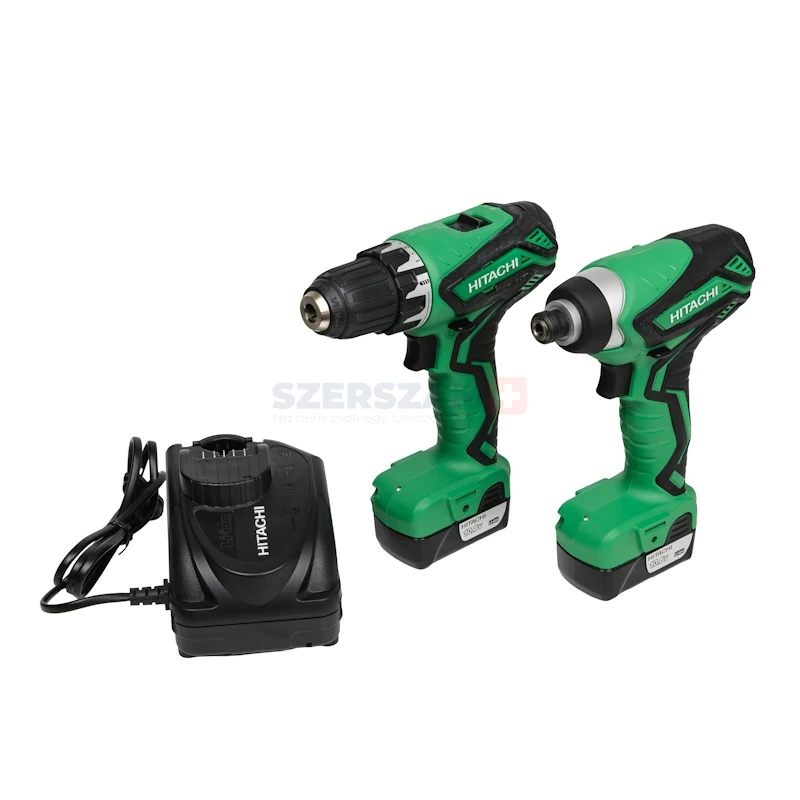 HITACHI KC10 DML akkus fúró + ütvecsavarozó szett 10,8V 2x1,5Ah Li-ion (DS10DAL+WH10DAL)