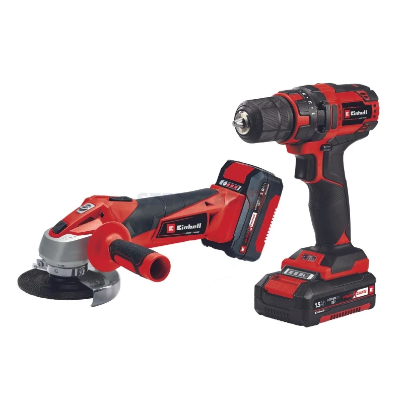 EINHELL TE-TK 18 LI KIT (CD+AG) szerszámszett POWER X-CHANGE 4257238