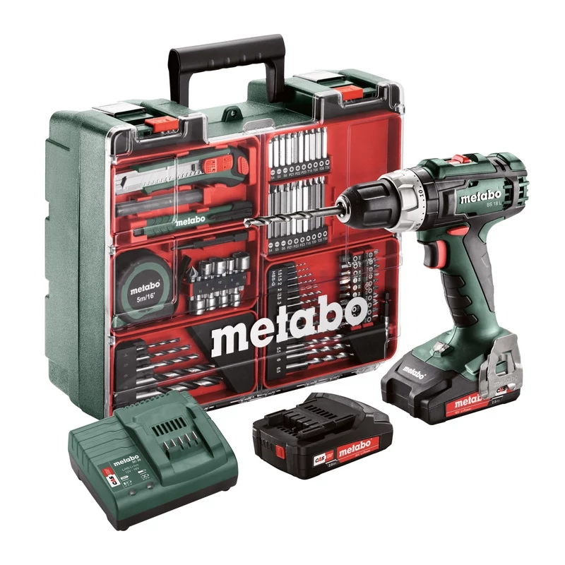 METABO BS 18 L akkus fúró csavarozó 2x2,0Ah Set Mobil műhely 602321870