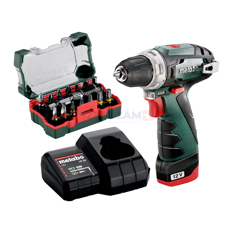 METABO Powermaxx BS Basic Set akkus fúró-csavarozó 1x2Ah Li-on 600984900
