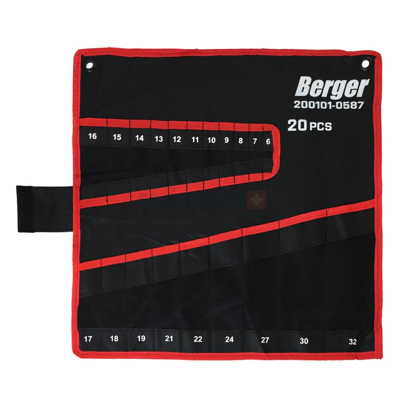 BERGER csillag-villáskulcs összehajtható szerszámtartó 20r. 