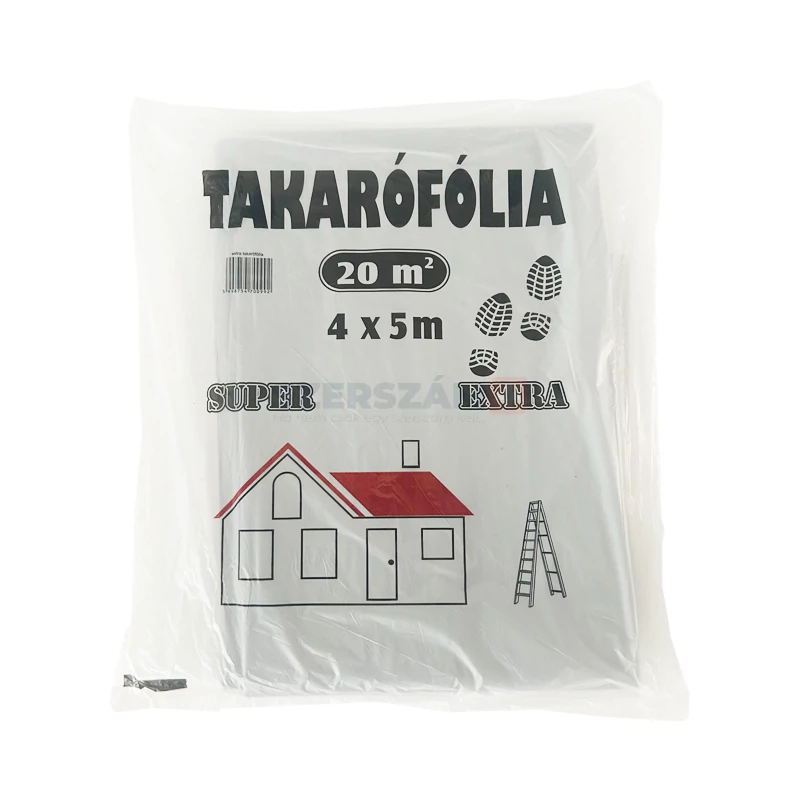 LZ takarófólia létrázható extra vastag PE 20m2 (4x5m) 40mikron szürke