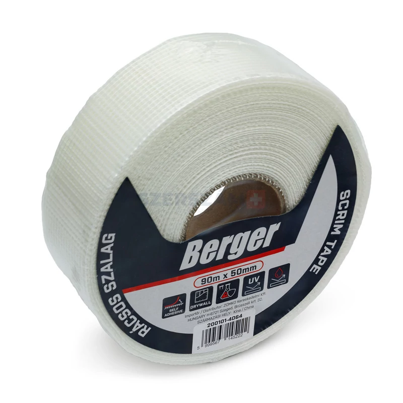 BERGER öntapadó rácsos gipszkarton szalag 90mx50mm