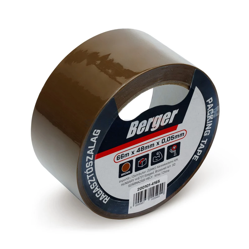 BERGER csomagoló ragasztószalag 66mx48mm/0,048mm barna
