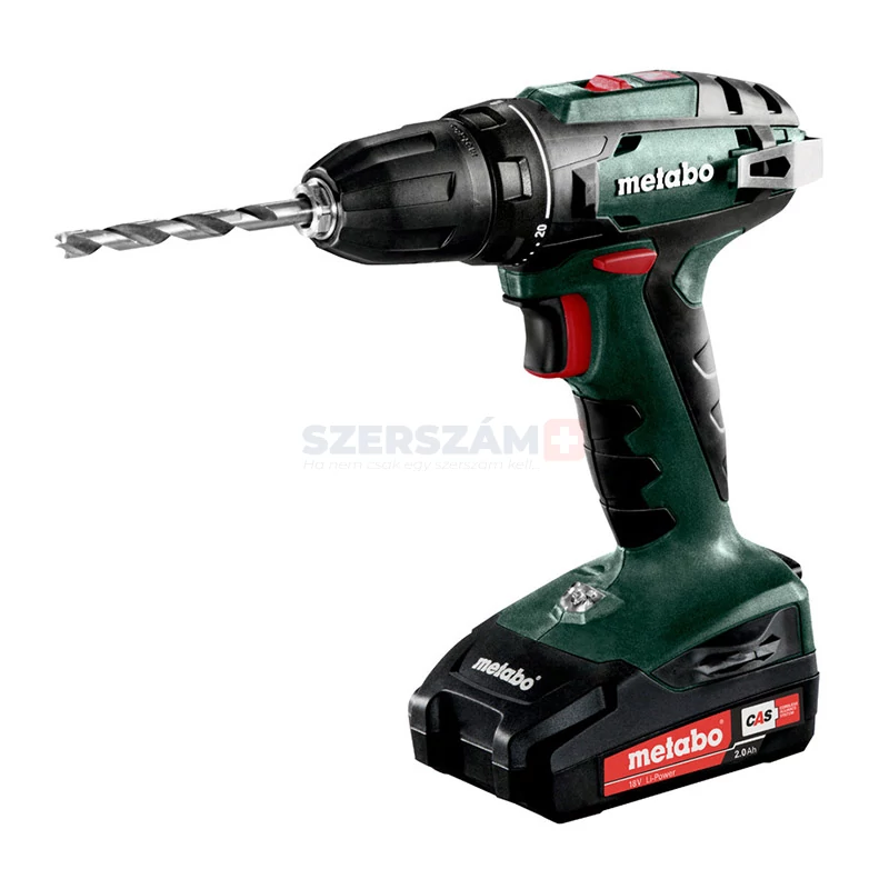 METABO BS 18 akkus fúró-csavarozó 2x2,0Ah 602207560