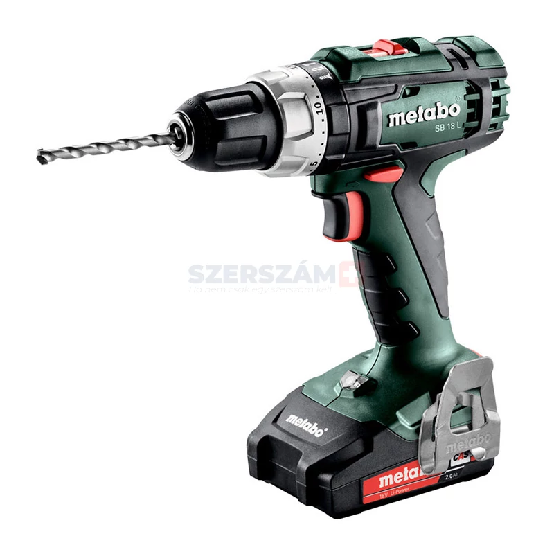 METABO SB 18 L akkus fúró-ütvefúrócsavarozó 2x2,0Ah 602317500